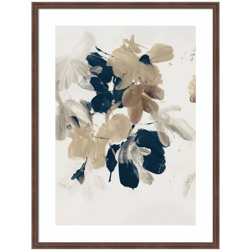 Kate and Laurel Summer View No2 by Dan Hobday Framed Wall Art Print - 32 x 42 - Brown