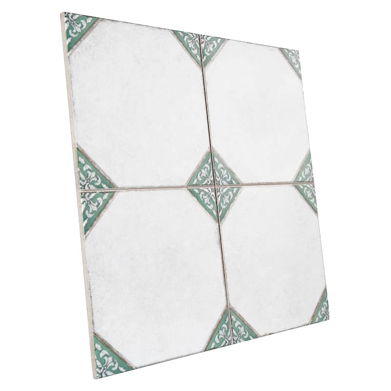 Merola Tile Englishtown Garden 12-7/8" x 12-7/8" Porcelain Floor and Wall Tile