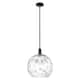 Option Clear Water Glass / Matte Black