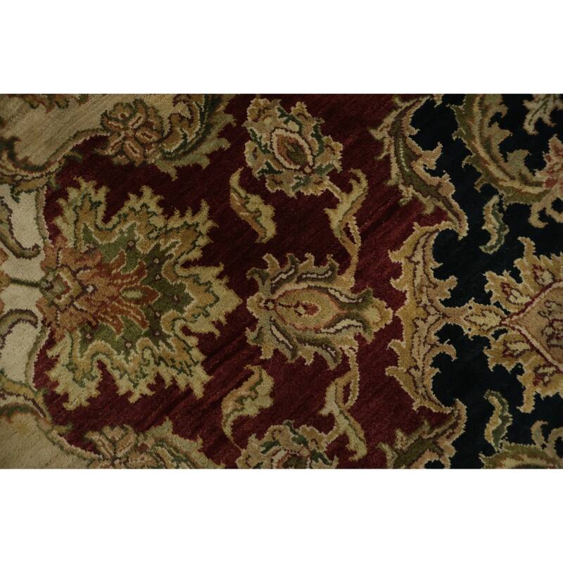 Hand Knotted Oriental 100% Wool Carpet Traditional Floral Beige & Ivories Agra Area Rug - 12' 1'' X 11' 10''