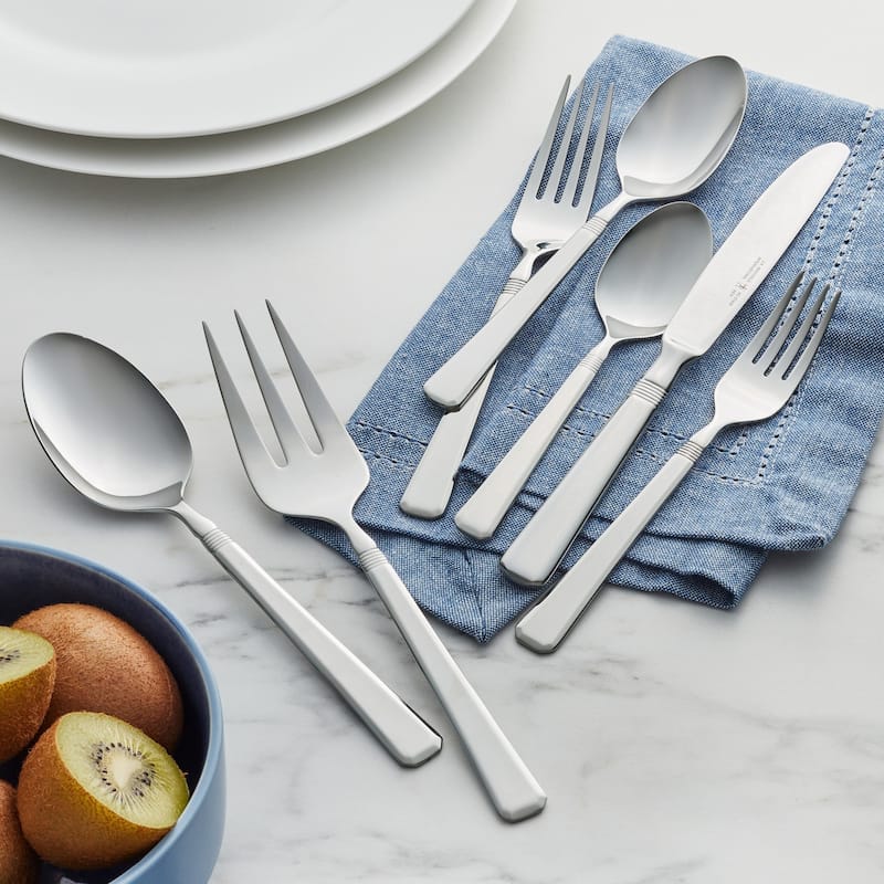 Henckels Metrona 62-pc 18/10 Stainless Steel Flatware Set, Service for 12