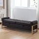preview thumbnail 53 of 79, 66" Storage Bench King Size End of Bed with Double Lids and Gold Legs