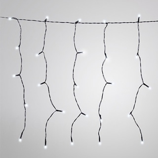 DROPLITE Solar Powered 100 LED Curtain String Ligh