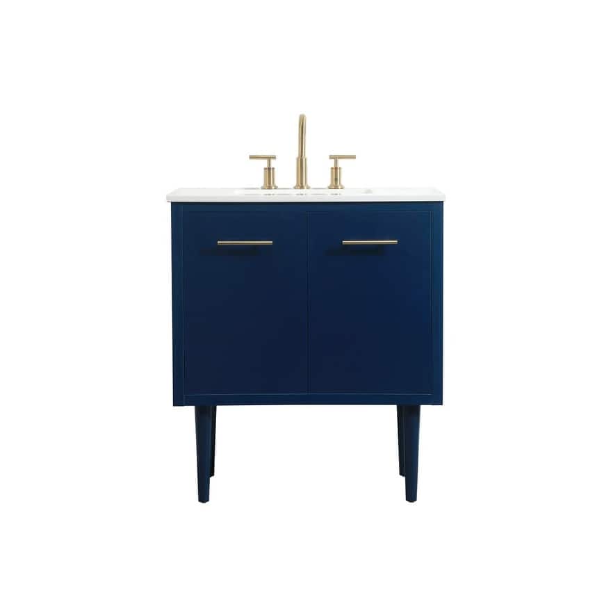Elegant Lighting VF48030M Cyrus 30" Free Standing, Wall Mounted Single