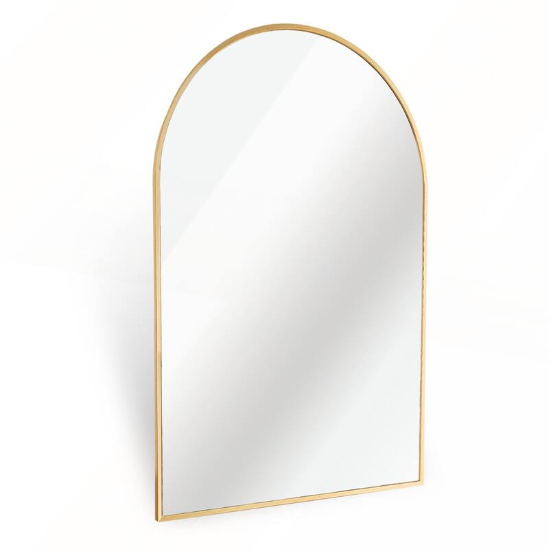 20x30 Inch Metal Framed Arched Bathrrom Mirror