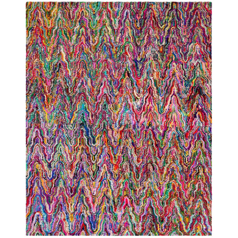 SAFAVIEH Handmade Nantucket Krishna Contemporary Cotton Rug