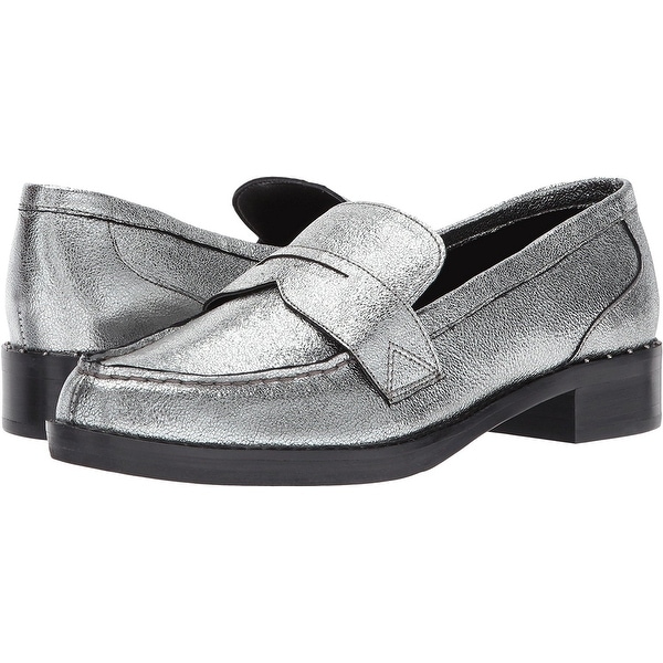Marc Fisher Womens Vero Leather Closed Toe Loafers