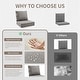 preview thumbnail 4 of 6, Gymojoy 6-Inch Thick Outdoor Deep Seating Cushion Set, 22"/24" Wide Options, Waterproof & Fade Resistant for Patio Furniture
