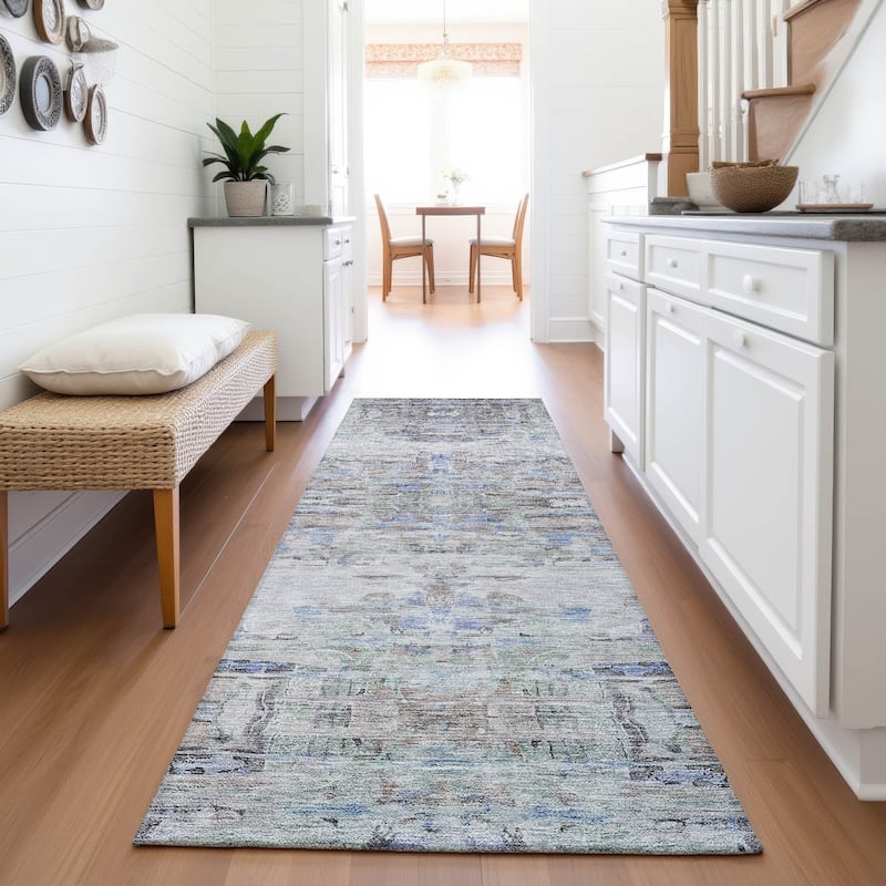Premium Washable Super Soft Modern Glam Mayfield Rug - Taupe - 2'3" x 7'6"