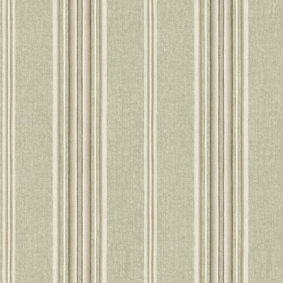 Chesapeake Calvados Moss Linen Stripe Wallpaper