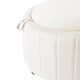 preview thumbnail 15 of 55, 30" W Round Velvet Upholstered Storage Ottoman with Flip Top Tray