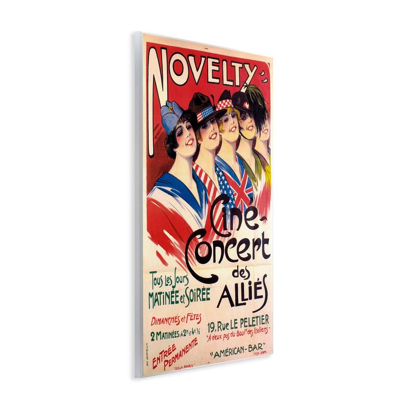 Stupell Vintage Novelty Concert Wall Plaque Art Design By Marcus Jules