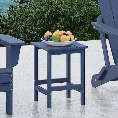 Laguna Hdpe All Weather Outdoor Patio Square Side Table