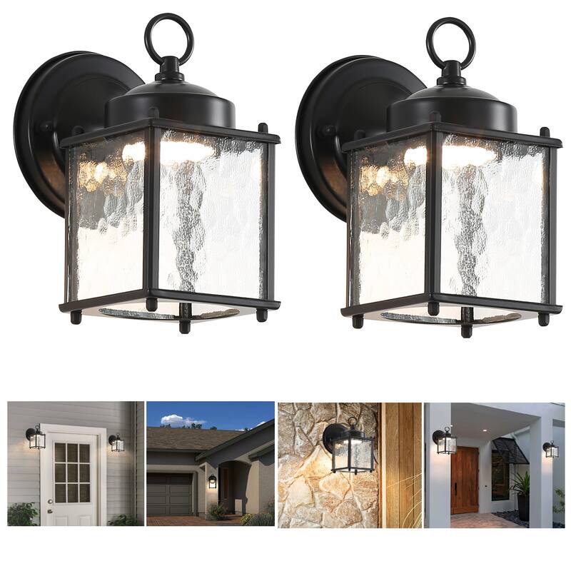 Lots Outdoor Wall Mount Light Fixtures Wall Lantern Sconces for Porch Front Door - 2PCS