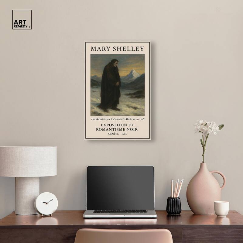 Mary Shelley Canvas by Art Remedy