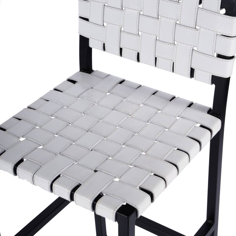 Bromley Iron and Leather 24.5" Counter Stool