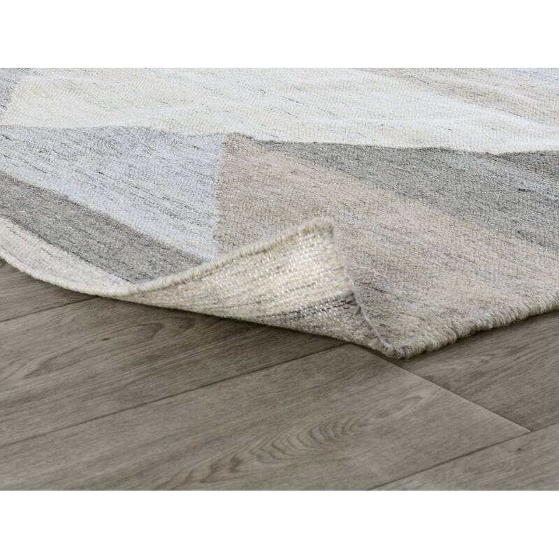 Tierney Indoor Outdoor Handwoven Gray Multi Area Rug by Kosas Home