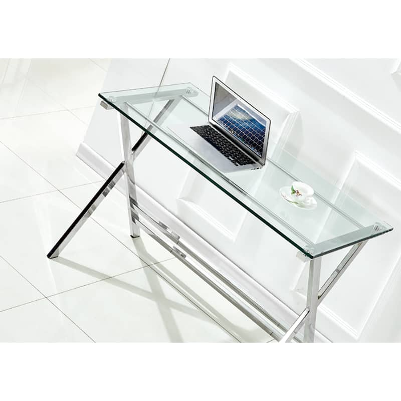 Transparent Tempered Glass Laptop Table Sofa Table