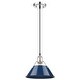 preview thumbnail 4 of 10, Golden Lighting 3306-M CH Orwell 10" Wide Mini Pendant