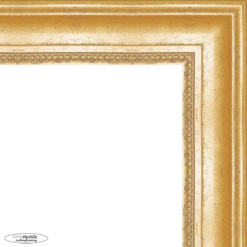 11x17 Traditional Gold Complete Wood Picture Frame with UV Acrylic ...