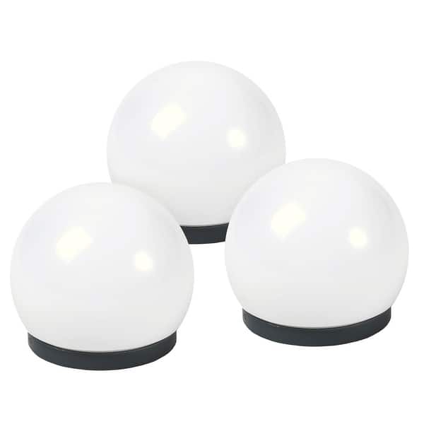 slide 2 of 8, What On Earth LED Floating Globe Lights - Indoor/Outdoor Color Changing Remote Controlled Magnetic Mood Lamp - Set of 3