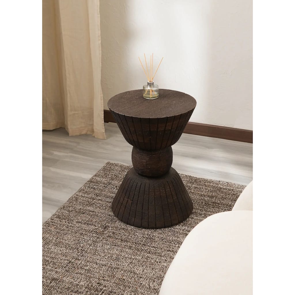 Decorative Wooden End Table-Side Table-16X16X22"