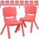 preview thumbnail 35 of 55, 10PK Plastic Stackable Preschool Chair, 10.5" Seat Height - 14"D x 12.5"W x 20"H
