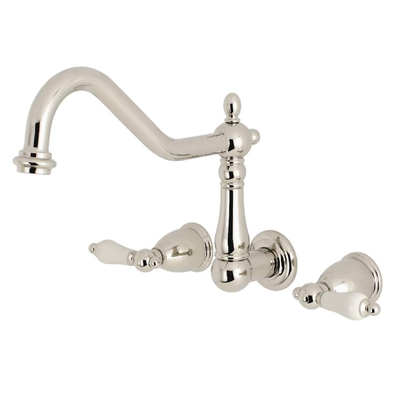 Heritage 3-Hole Wall Mount Roman Tub Faucet in Oil Rubbed Bronze