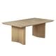 preview thumbnail 2 of 0, Best Quality 70" in Light Oak Natural Finish Dining Table