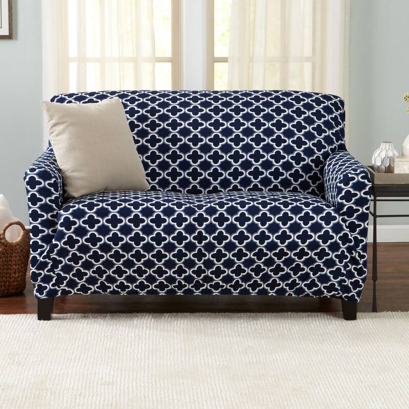 Premium Stretch Printed Loveseat Slipcover - Love Seat