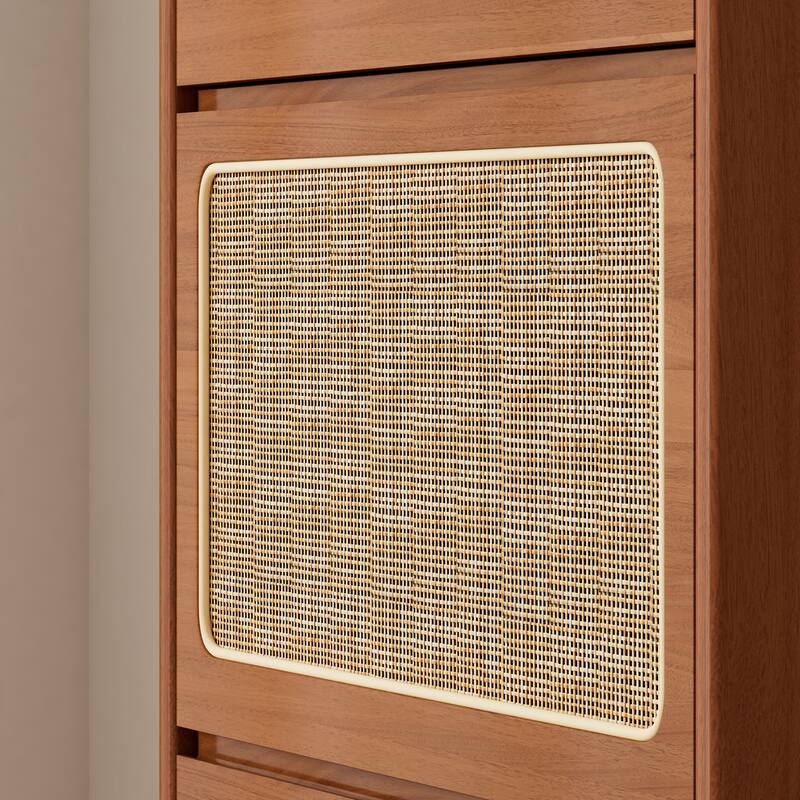 Shoe Cabinet with 3 Flip Drawers & Black Pegboard