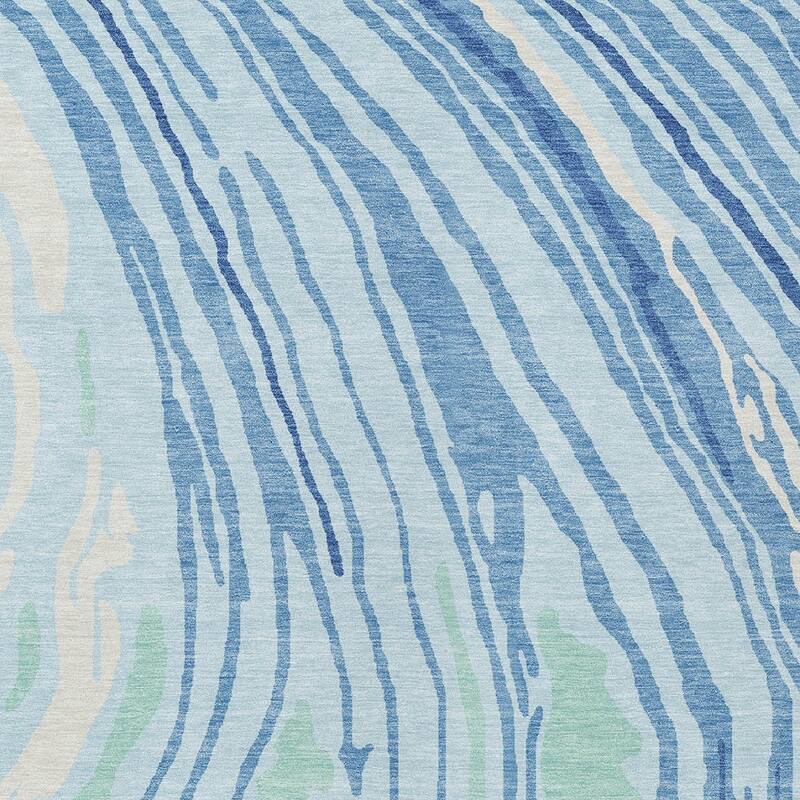 HomeRoots Abstract Transitional Rectangle Outdoor Rug