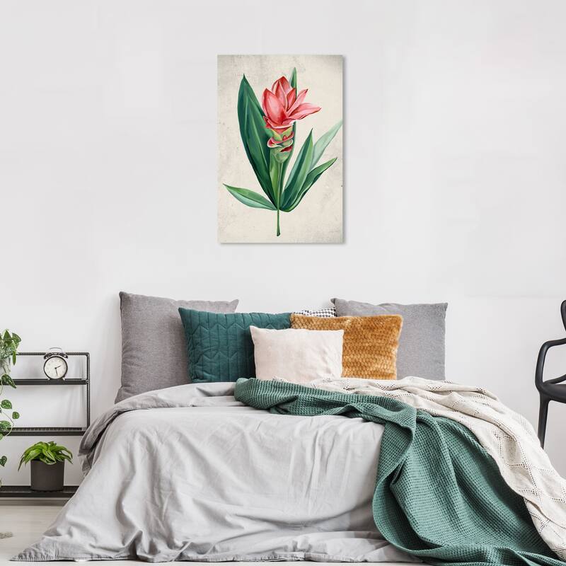 Wynwood Studio Canvas Floral and Botanical Blossoming Floral Red and Traditional Wall Art Canvas Print - 36 x 24
