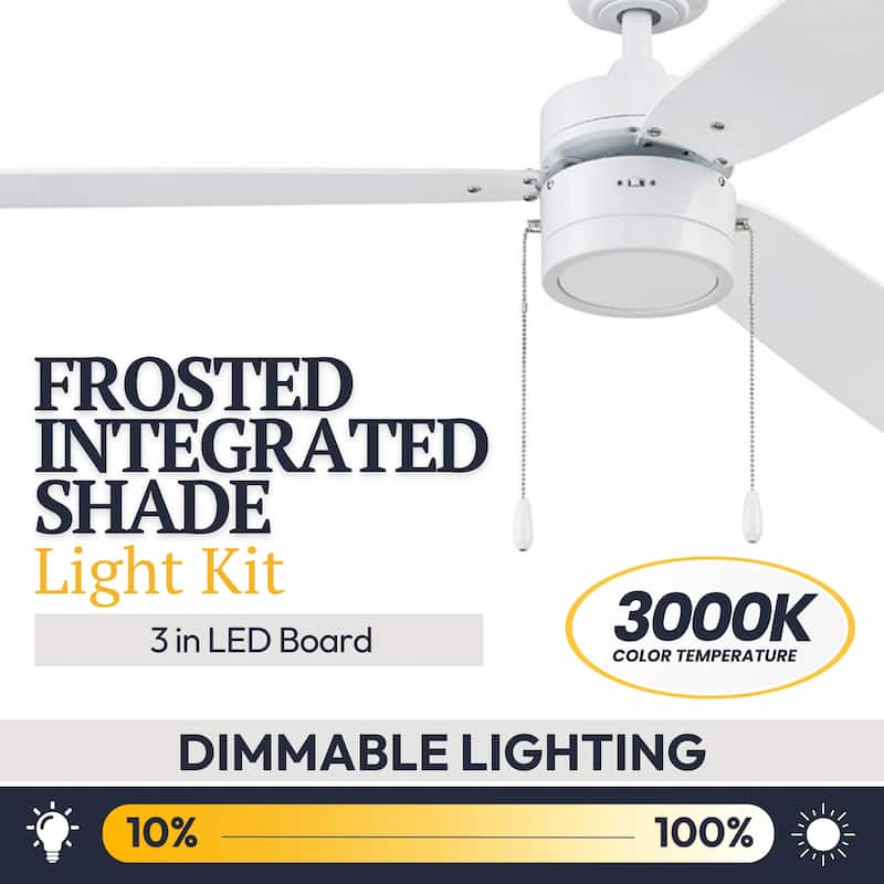 52" Prominence Home Madrona Indoor Ceiling Fan, Painted Gun Metal - 52