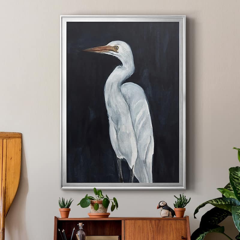 Calm Great Egret I Premium Framed Print - Ready to Hang