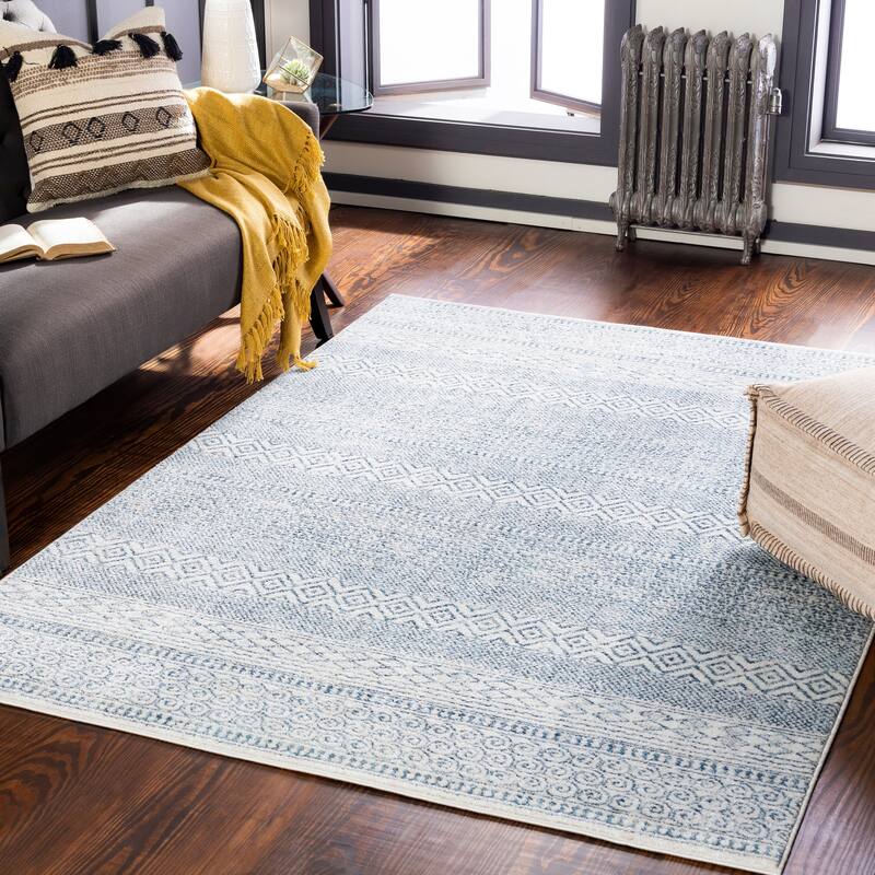 Artistic Weavers Nicut Scandinavian Area Rug - 8' 10" x 12' - Blue/Cream