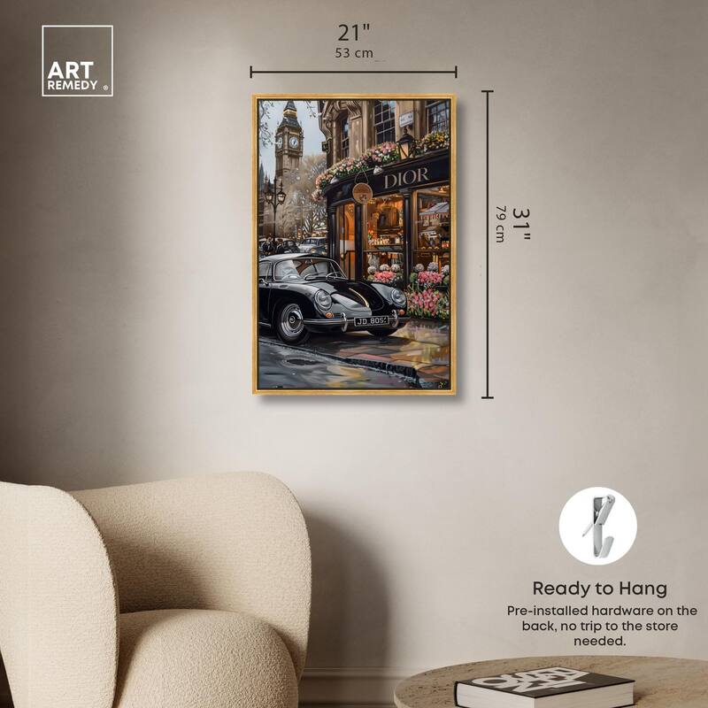 A View of London from the Car Canvas by Art Remedy