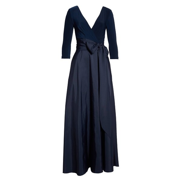 mikado jersey bodice trumpet gown alfred sung