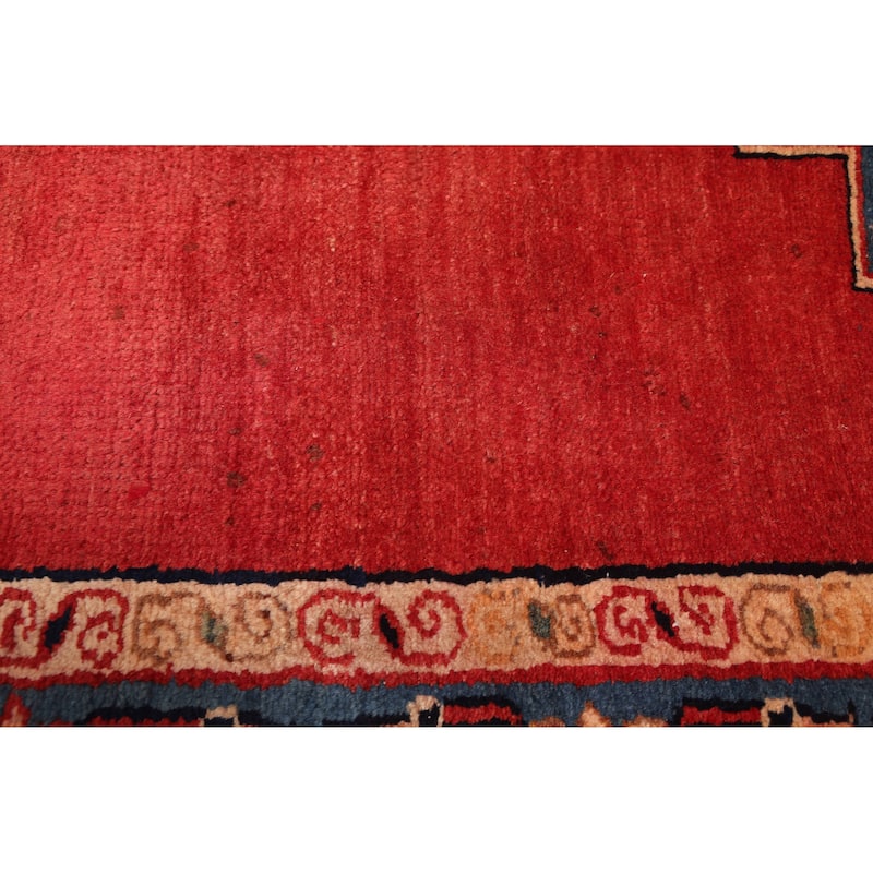 ECARPETGALLERY Hand-knotted Anatolian Vintage Red Wool Rug - 4'0 x 7'0