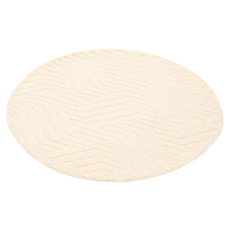 Kashkuli Gabbeh Cream Rug 4'0" x 4'0" - 4'0 x 4'0