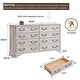 preview thumbnail 6 of 102, Farmhouse Drawers Dresser, Wood Chest of Drawers, Dressers Organizer