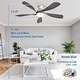 preview thumbnail 41 of 67, 52"/66" Inch Ceiling Fan with Light,APP and Remote Control, Low Profile,Smart Optional