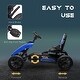 preview thumbnail 2 of 5, Blue Kids Pedal Go Kart, Adjustable Seat, Shock-Absorbing Wheels, Ages 3-8