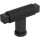 preview thumbnail 13 of 15, Amerock BP37621 Balata 9/16" Knurled Bar Cabinet Knob Matte Black