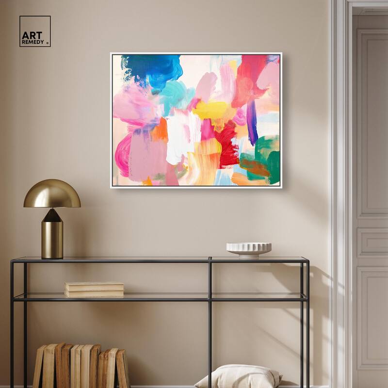 Pastel Riot II Colorful Canvas by Art Remedy