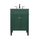 preview thumbnail 1 of 8, Elegant Lighting VF12524 Park Avenue 24" Free Standing Single Basin Green - Painted