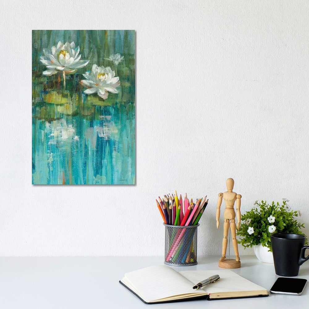 iCanvas "Water Lily Pond Panel II" by Danhui Nai Canvas Print