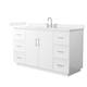 Option White / White Quartz Top / Brushed Nickel Hardware