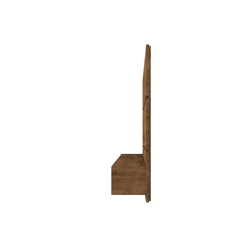 Vernon Mid Century Modern Wood 62.99 In. Floating Living Room Entertainment Furniture