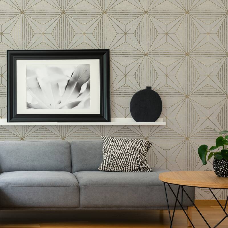 Scott Living Gold Aurum Self Adhesive Wallpaper
